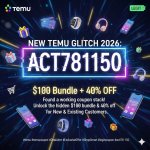 Temu $100 + 40%  Coupon ACT781150 .jpeg